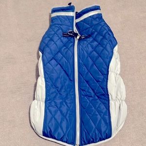 Faumy Blue and Gray Dog Coat XXL